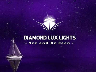 Diamond Lux Lights boat design diamond glow lights logo lux night sea shine solar yacht