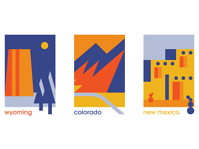 Minimalist U.S. States - Front Range