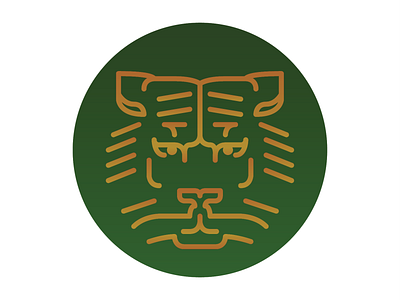 Tiger Logo Design In Thin Line Style Vector, A Lineal Icon Depicting Bengal  Tiger On White Background, Vector Illustration By Flat Icon And Dribbble,  Behance Hd PNG and Vector with Transparent Background