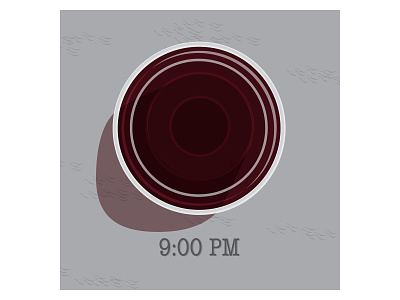 Wine 9pm adobe illustrator around the clock beverages color design dinner and wine drinks evening glass glass of wine illustration night red wine tablecloth time time of day wine wine glass