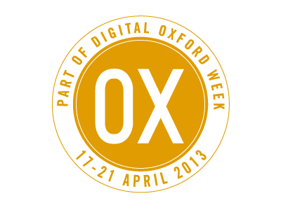 Digital Oxford week is coming badge circle event logo round stamp