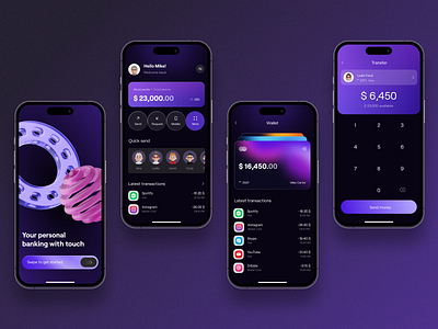 Banking App app appication banking mobile ui ui ux ux