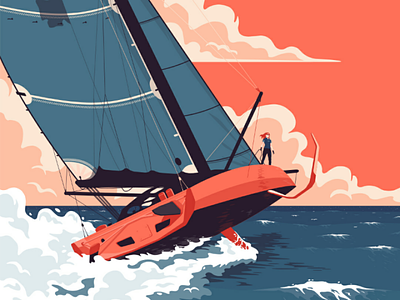 J+06 - Açores illustration ocean race sail sailing sea