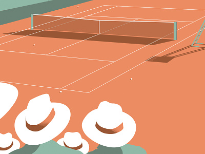 Guess who! Illustration serie graphic design hat illustration roland garros sport tennis