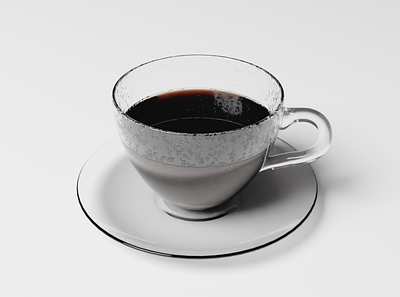 Coffee with Condensation 3d blender coffee coffee cup liquid render