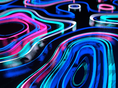 Abstract Neon Loops 3d abstract animation b3d blender loops neon render