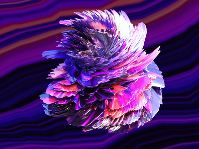 Abstract Thingy 1 3d 3d art abstract b3d blender blender render blue pink purple render