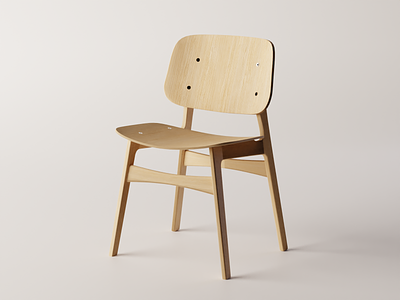 Wooden Chair 3d 3d art b3d blender blender3d chair chair design render wood wooden wooden chair