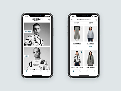 Clothes Store App Concept app clothes concept design e commerce shop store ui