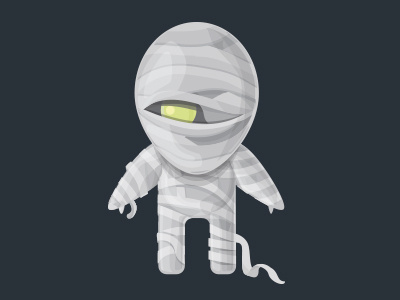 Mummy Character design illustration mark toys vector