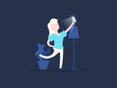 Selfie blue character design colour design graphic design illustration pink scene vector