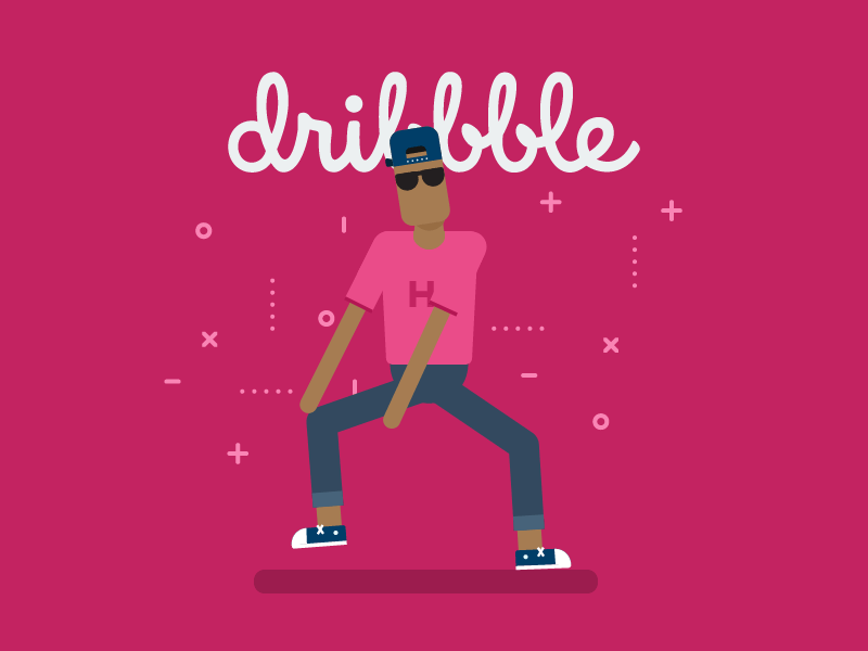 Debut Dance after effects dance debut first shot flat hello dribbble