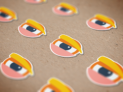 Cheeto Spray Tan Seeing Eye Sticker