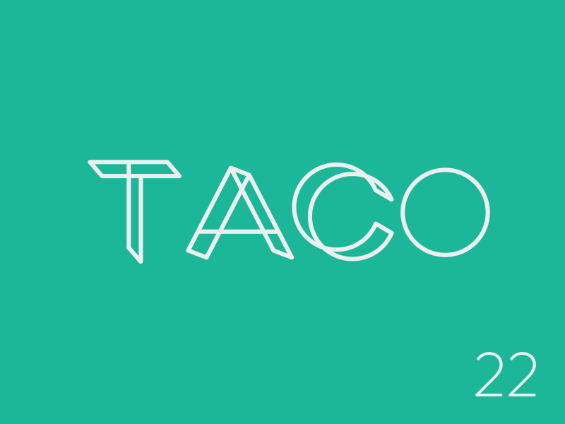 22/100: Taco Tuesday Morph green mograph morph red taco tuesday type typography