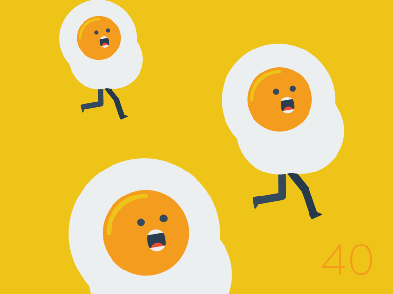 40/100 Runny Eggs by DeAndre Purdie on Dribbble