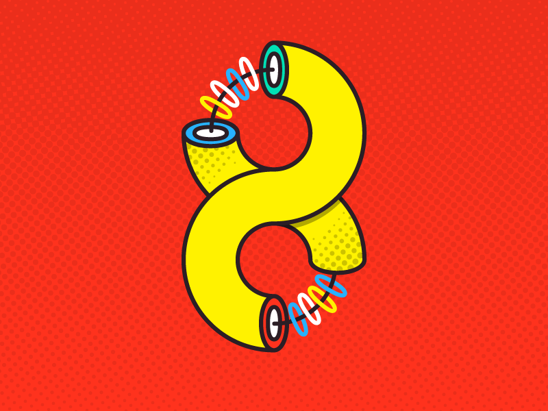 Number 8 (Ocho) number 36daysoftype 36days-8 eight halftone popart