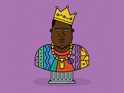 Biggie Birthday v2.0 big biggie biggie smalls bust character crown hiphop notorious big rap