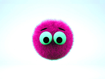 Fluffy 3d app character fluffy game art gamedev