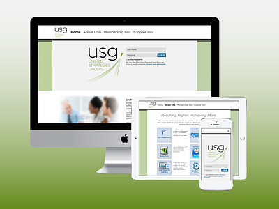 USG – Website Redesign branding graphic design website design