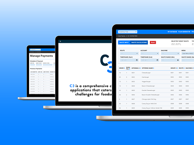 C3 – Web App Layout Examples branding graphic design product design ui ux web application web design