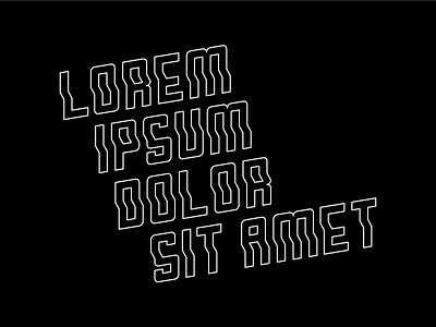 Lorem Ipsum adobe illustrator digital illustration graphic design illustration lorem ipsum type design typography