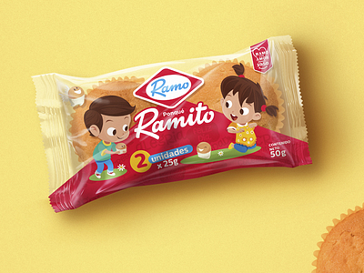 Packaging ramito kids cake childs enjoy funny kids packaging red