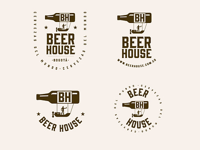 BEER HOUSE beer branding colombia delivery design house illustration logo passion typography