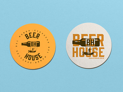 BEER HOUSE beer branding colombia design fly flying funny house logo passion