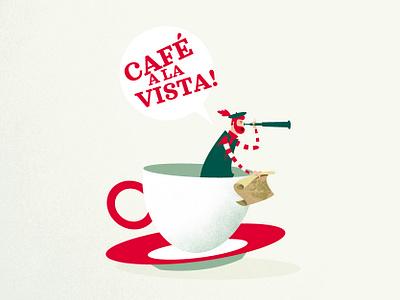 AMERICGO COFFE branding character colombia design funny happy illustration logo vector