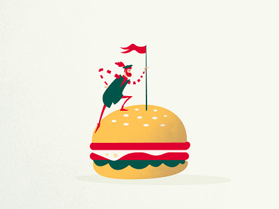amerigo burger branding colombia design funny logo vector