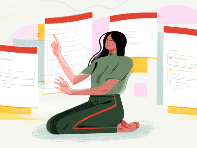 Todoist Boards Illustration app boards illustration kanban kanban board organization productivity project project management task management todo todoist