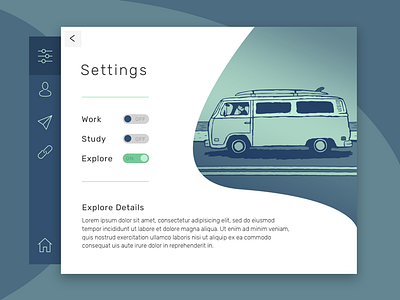 Daily UI #007 - Settings