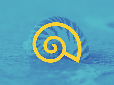 Beaches Museum Icon and Logo // Jacksonville, FL beach icon design logo logodesign museum museum logo nautilus ocean shell teal yellow