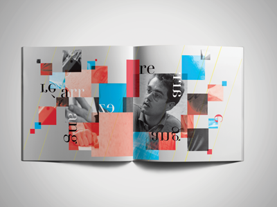 Legrand Jazz "Rearrange" CD Book Spread indesign jazz michel legrand modern music packaging design print