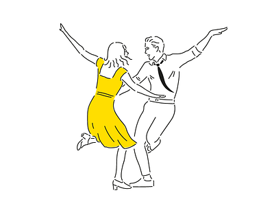 La La Land artwork dance drawing emmastone illust illustration lalaland movie movieillustration musical pendrawing ryangosling