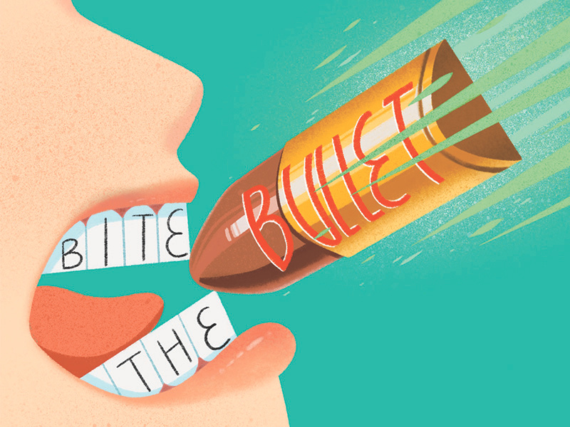 Bite The Bullet by Tiffany Tan on Dribbble