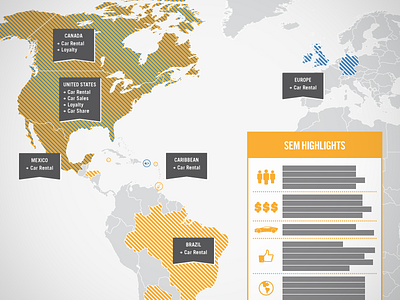 Map with Stats infographic map