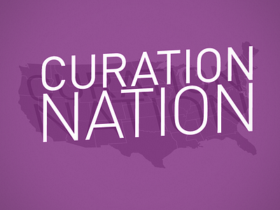 Curation Nation illustrator map typography
