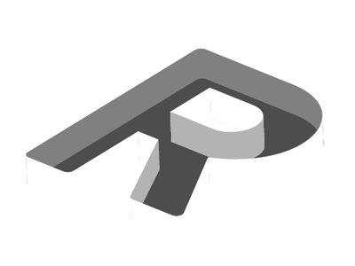 R concept logo vector