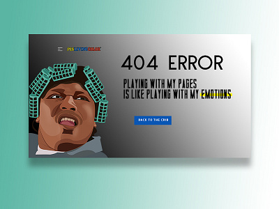 UI Challenge - 404 Page illustration ui