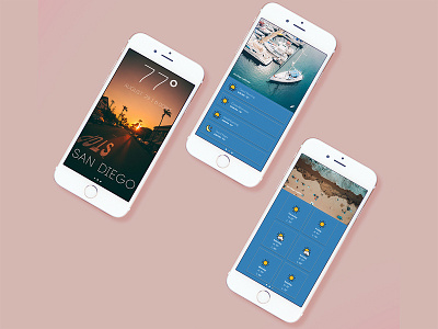UI Challenge - Weather App app mock up ui