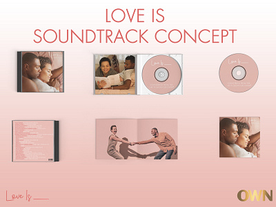 UI Challenge - Album Cover - Love Is Soundtrack cd design concept graphic design