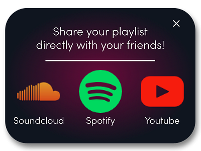 #DailyUI Challenge 010 - Social Share music social ui