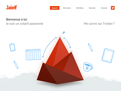 Jaieff portfolio animation creative design flat jaieff portfolio responsive triangular