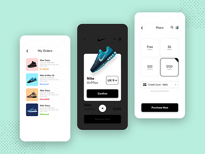 Shoed - Mobile App - Part 2 adobe xd branding clean creative design minimal mobile app nike specindia ui