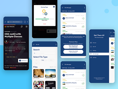 File Downloader App Concept adobe xd clean clean creative concept creative design flat minimal mobile mobile app specindia trend ui user experience ux