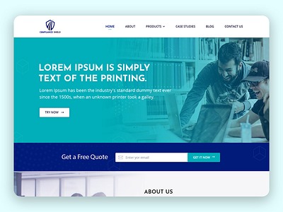 Compliance Shield Landing page compliance corporate design digital landing page minimal photoshop shield specindia testing ui ux website