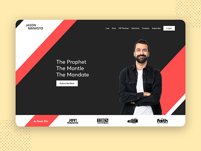 Motivational Speaker Website UI Design adobe xd branding clean clean creative flat inspiration interaction minimal payment photoshop spritual ui ui design ux ux design web design website youtube