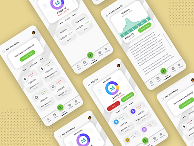 Cryptocurrency Application crypto currency design figma minimal mobile app ui ux