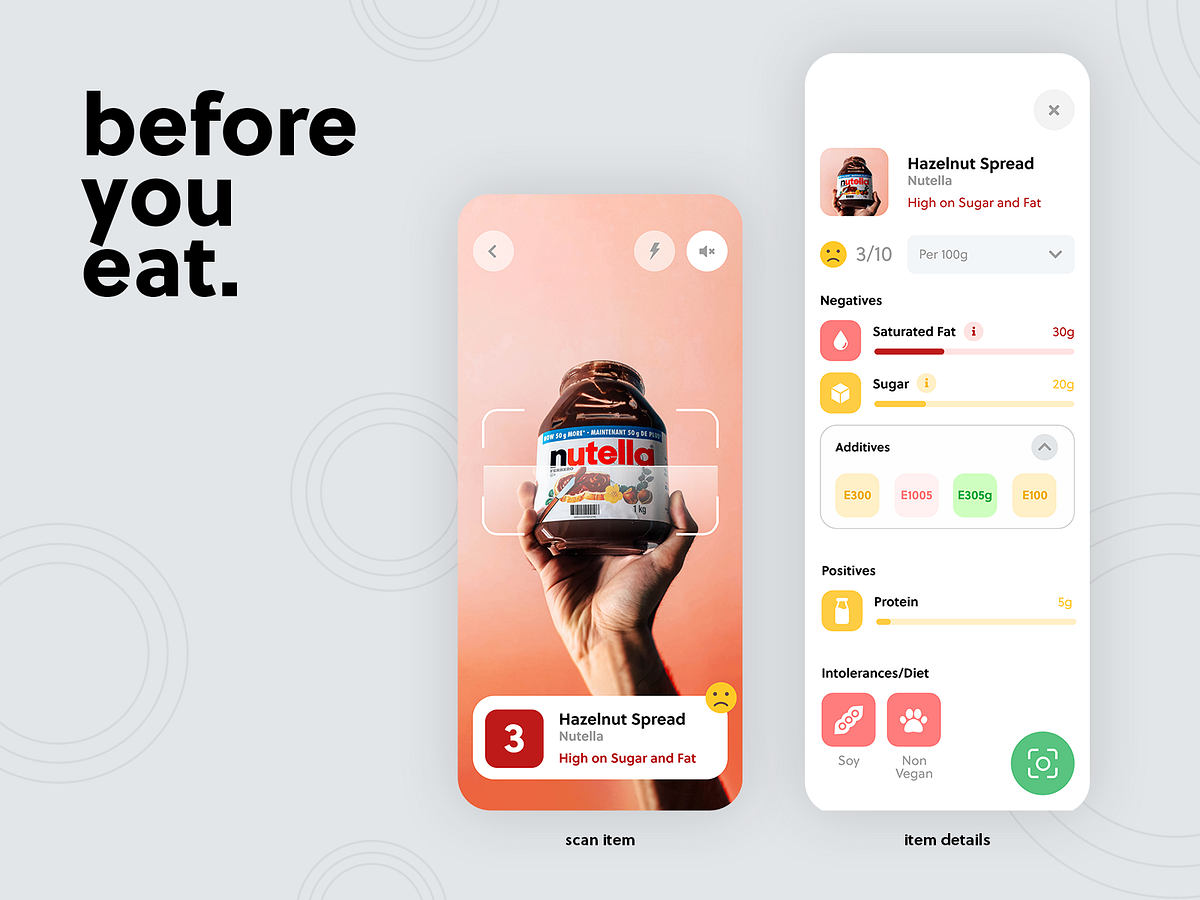 Food Nutrition App Design by SPEC INDIA on Dribbble